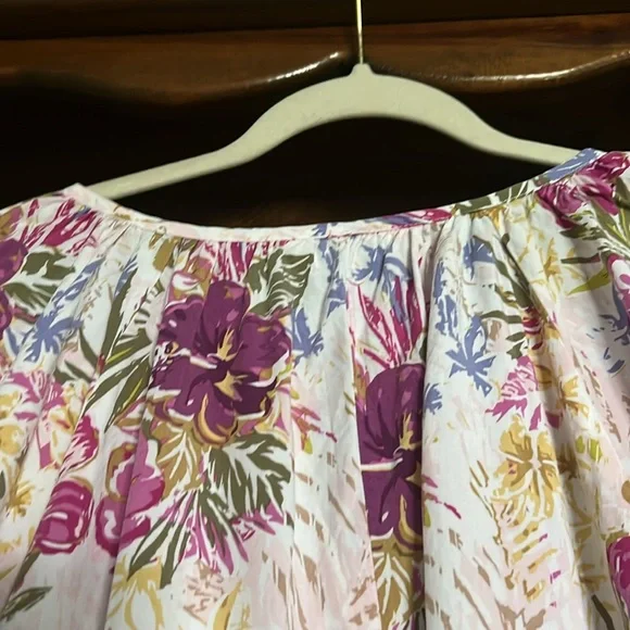 MATILDA JANE Enchanted Garden Tiered Ruffle Aloha Palm Dress, Size XL, GUC. - Picture 9 of 13